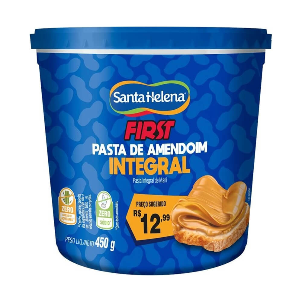 Pasta Amendoim Integral First Santa Helena - Doce Malu