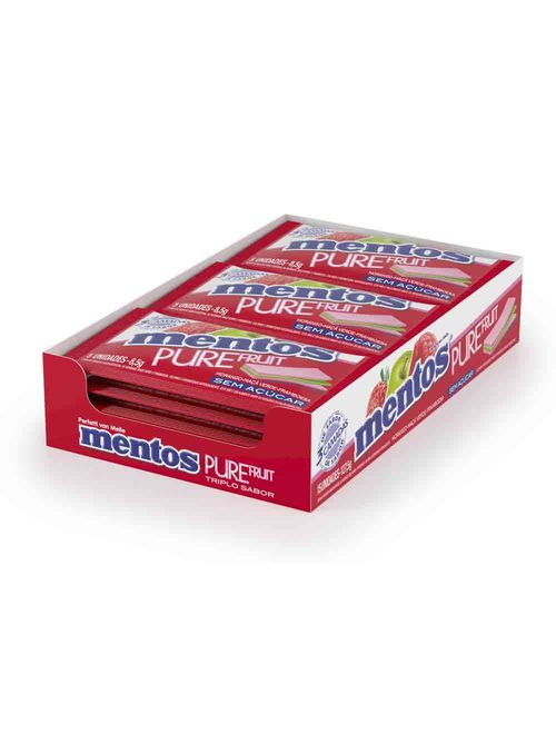 Chiclete Mentos Pure 3Fruit Frutas c/15 - Perfetti