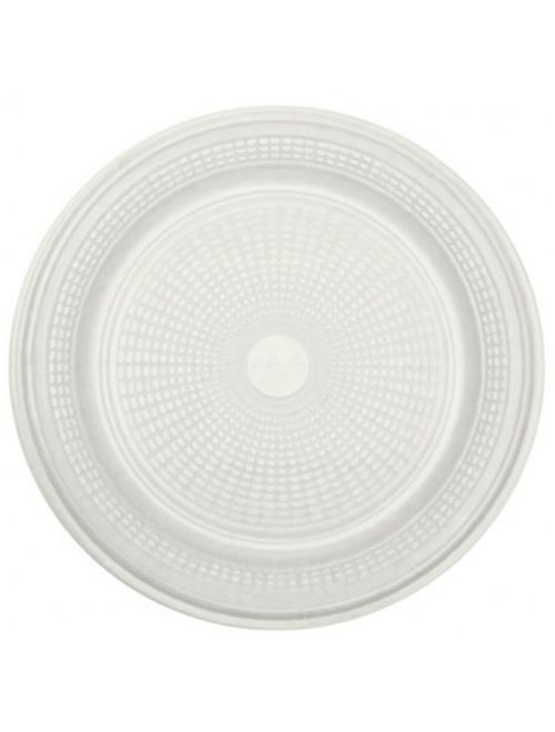 Prato Plástico Descartável Branco 22cm c/10 - Trik Trik