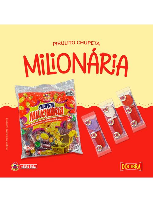 Pirulito Chupeta Milionária c/50 - Santa Rita
