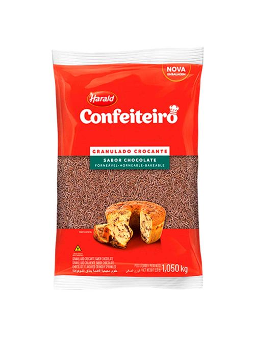 Chocolate Granulado Crocante Confeiteiro 1,05kg - Harald