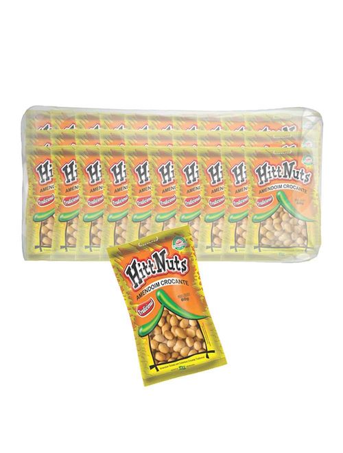 Amendoim Crocante Natural 60g c/30 - HittNuts