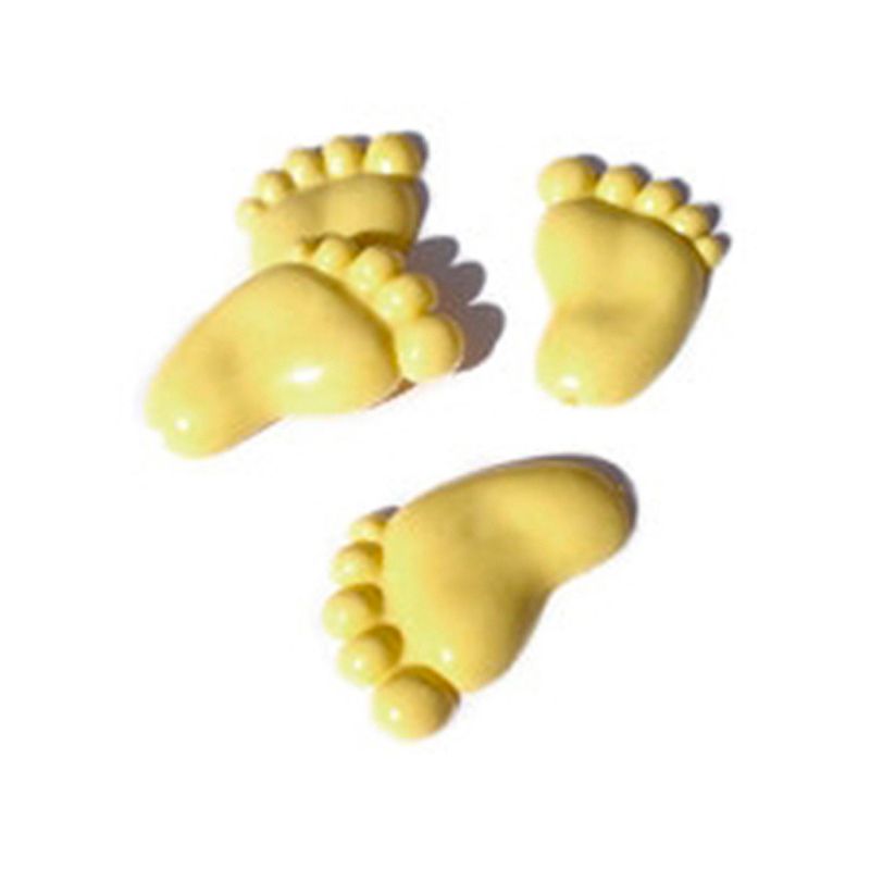 Aplique-Mini-Pezinho-Acrilico-Amarelo-c-10---Florbras