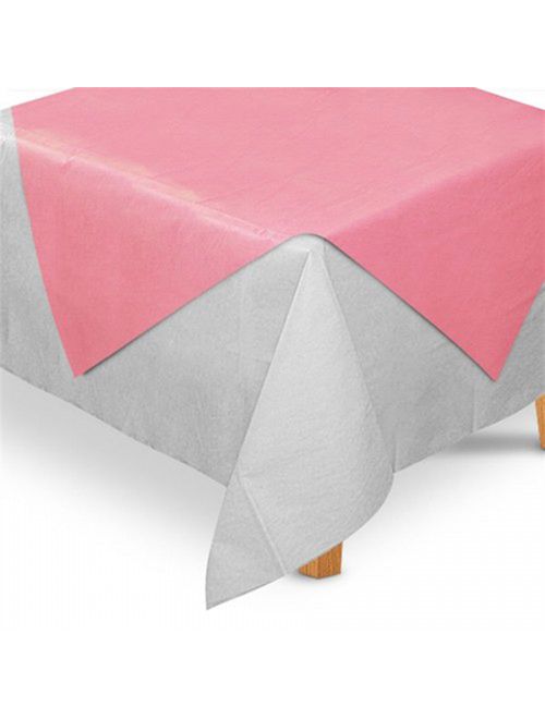 Toalha Quadrada TNT Rosa 80x80cm c/5 - Best Fest