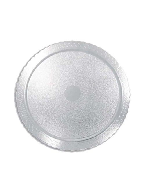 Prato Plano Cake Board Prata Redondo 28cm - Ultrafest