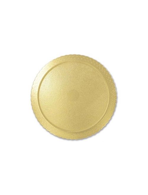Prato Plano Cake Board Ouro Redondo 24cm - Ultrafest
