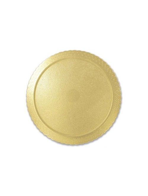 Prato Plano Cake Board Ouro Redondo 26cm - Ultrafest