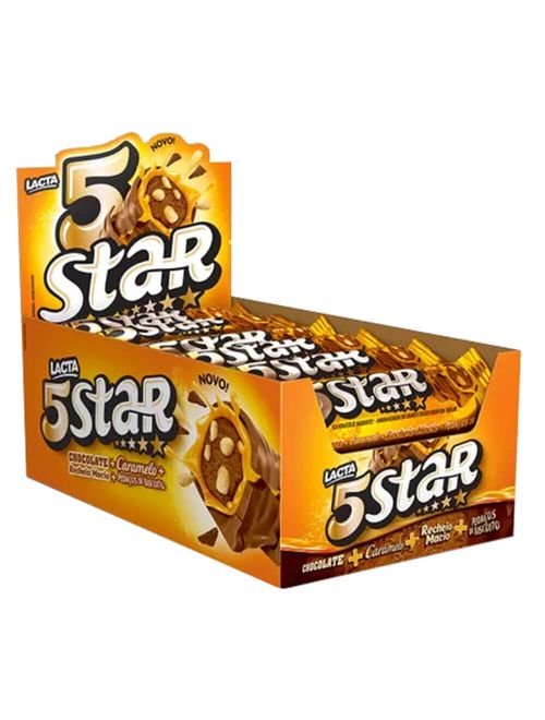 Chocolate 5 Star 40g c/18 - Lacta