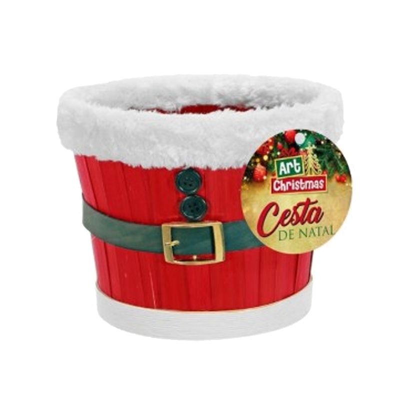 Cesta-Madeira-Cinto-Noel-com-Alca-Unidade---Art-Christmas