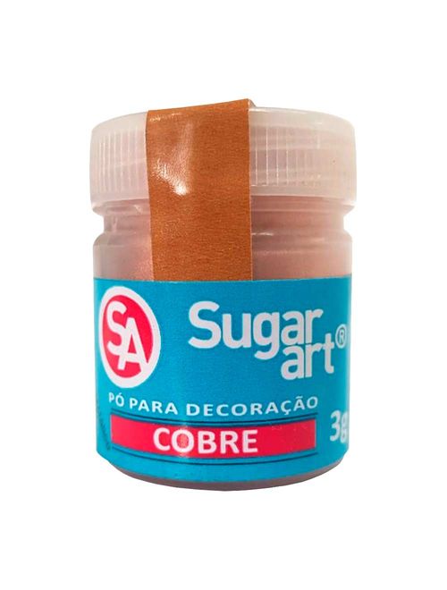 Pó para Decoração Cobre Comestível 3g - Sugar Art