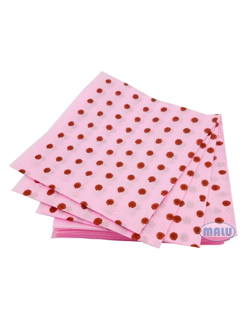 Guardanapo 20x21 Poá Rosa e Marrom c/50 - Luigi