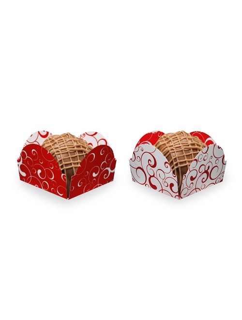 Forminha Doces Arabesco Vermelho c/50 - Kid Art