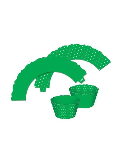Mini Wrappers Cupcake Verde c/12 - Ultrafest