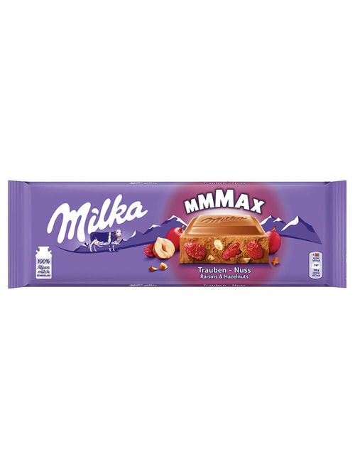 Tablete de Chocolate Mmmax Trauben-Nuss 270g - Milka