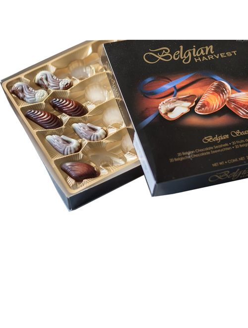 Bombom Chocolate Sortido Seashells 195g - Belgian Harvest