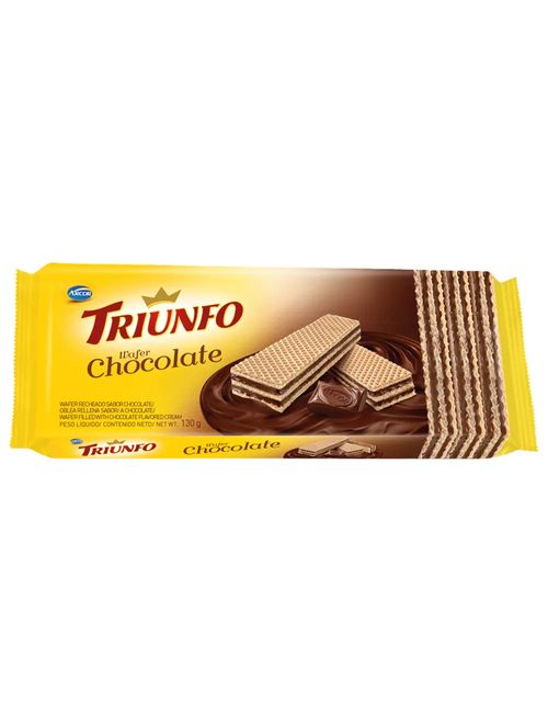 Biscoito Wafer Chocolate 115g - Triunfo
