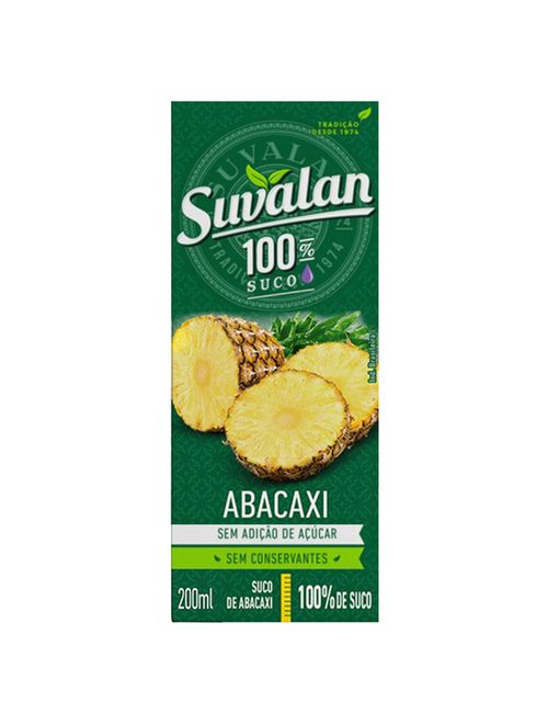 Suco de Abacaxi 100% 200ml - Suvalan