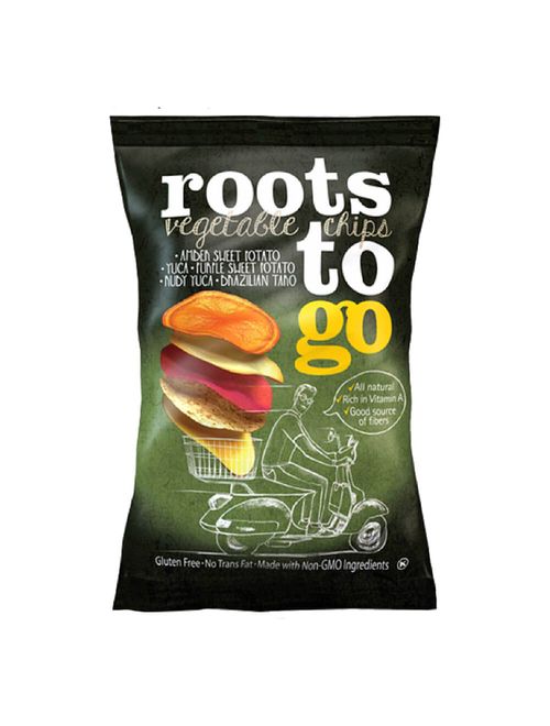 Chips de Mandioca e Batata Doce 100g - Roots To Go
