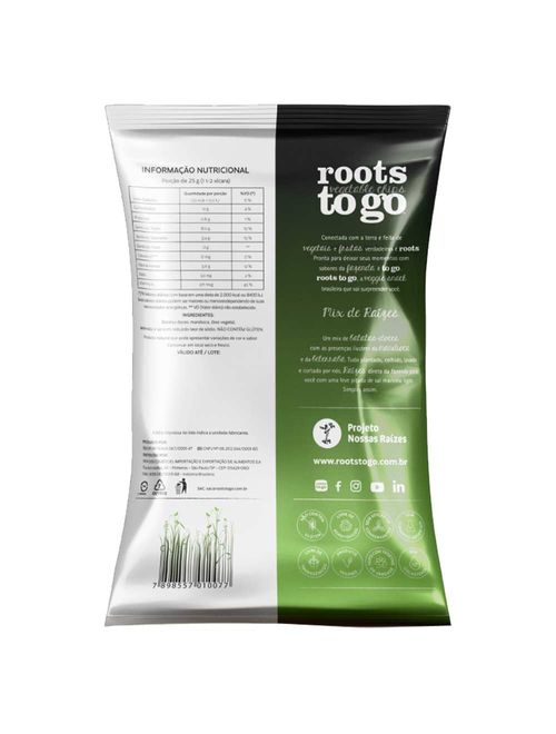 Chips de Mandioca e Batata Doce 45g - Roots To Go