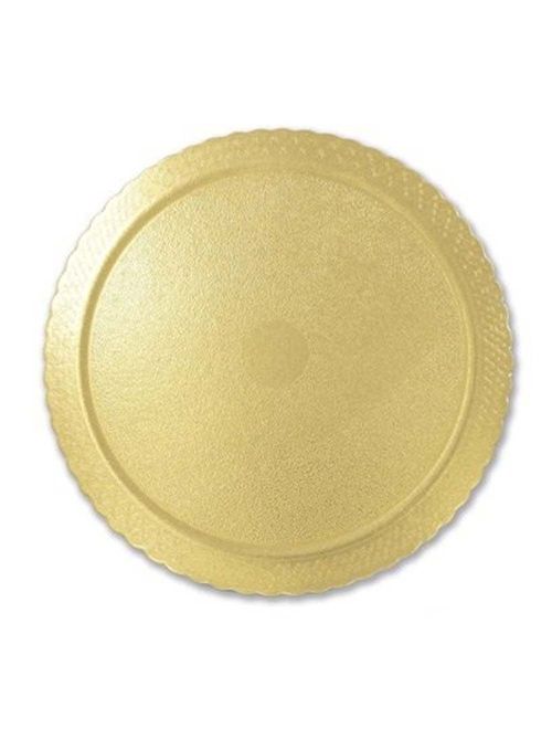 Prato Plano Cake Board Ouro Redondo 35cm - Ultrafest