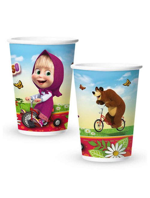 Masha e o Urso Copo Papel c/8 - Regina