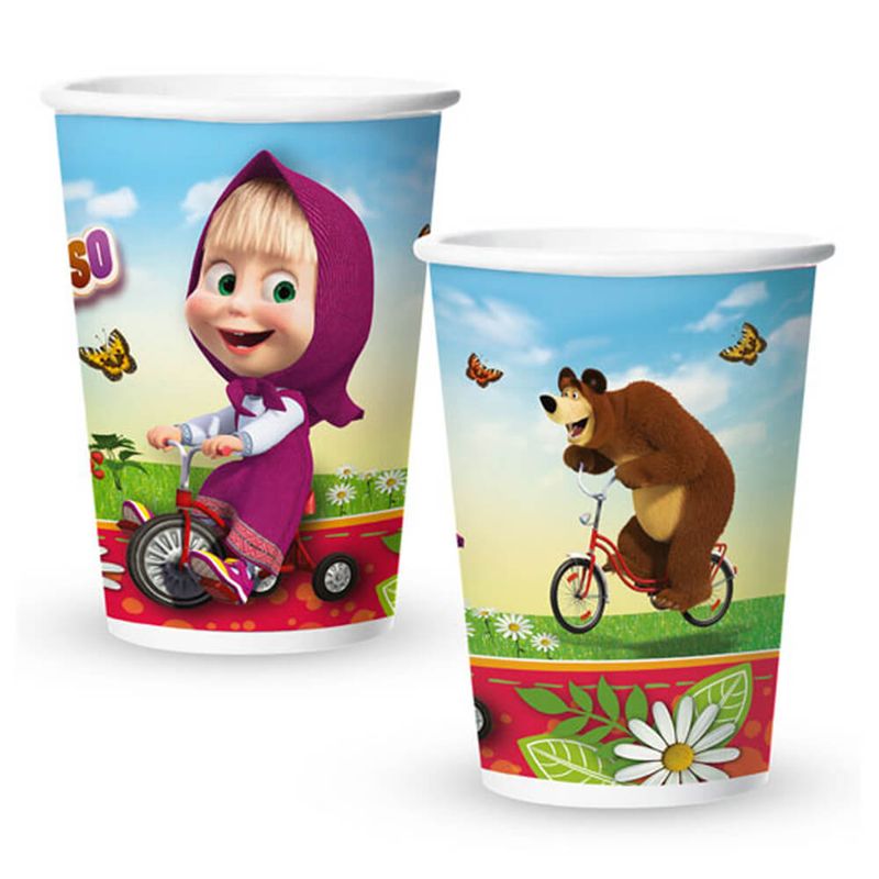 Masha-e-o-Urso-Copo-Papel-c-8---Regina