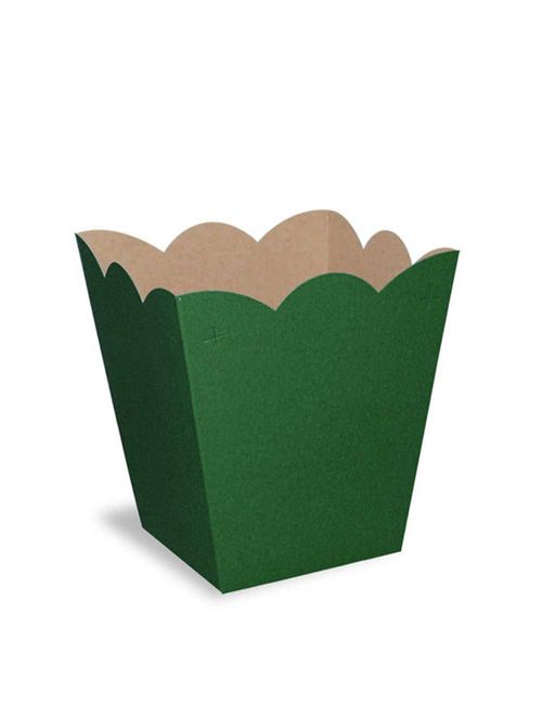 Cachepot Verde 7x9x9,5cm N4 c/8 - Kid Art