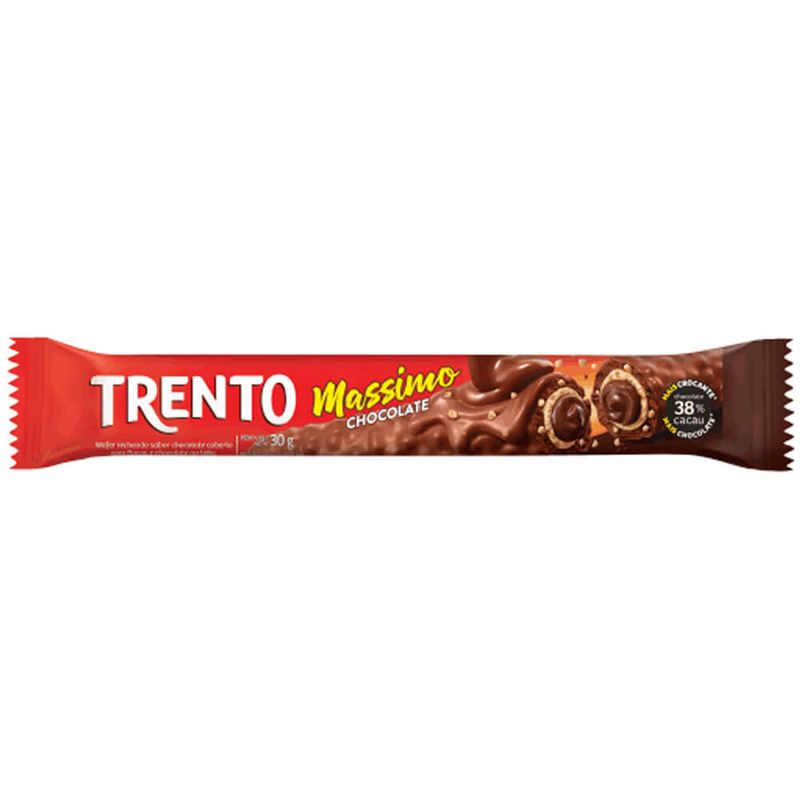 Chocolate Trento Massimo 38% Cacau c/16 - Peccin - Doce Malu