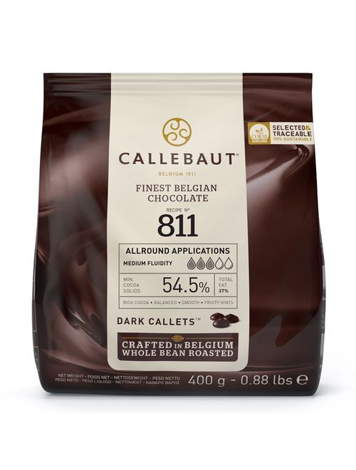 Gotas de Chocolate Meio Amargo 54,5% Cacau 811 400g - Callebaut