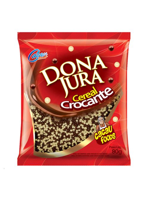 Cereal Crocante Chocolate Microball Dona Jura 80g - Cacau Foods