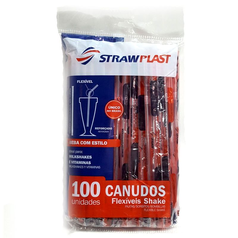 Canudo-Flexivel-Shake-c-100---Strawplast