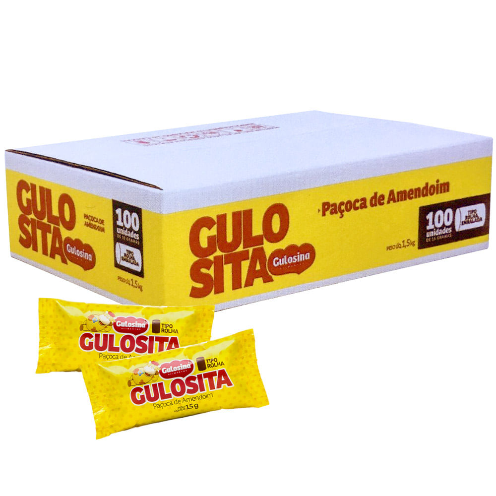 Paçoca Rolha Embrulhada c/100 - Gulosina
