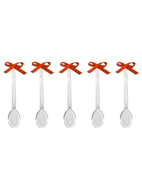 Mini Colher Laço Vermelho c/20 - Jmeg