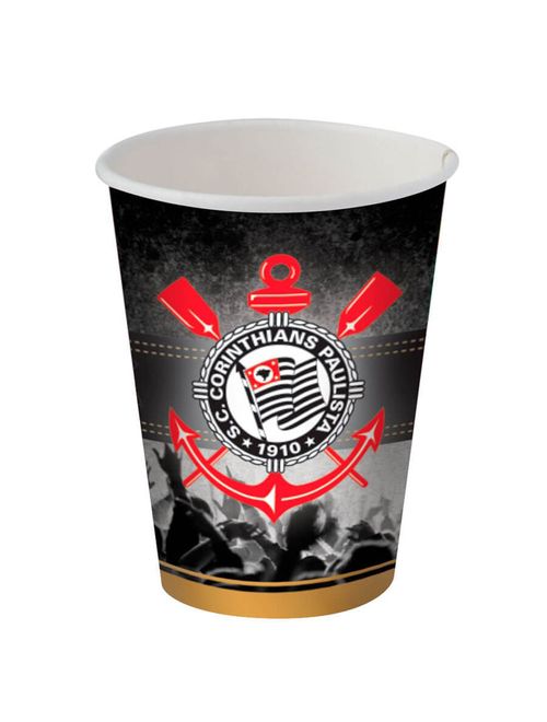 Corinthians Copo Papel c/8 - Festcolor