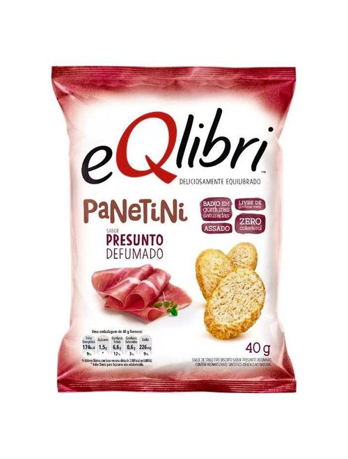 Biscoito Eqlibri Panetini Presunto Defumado 40g - Elma Chips