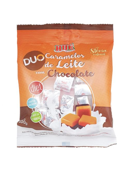 Caramelo de Leite com Chocolate Diet 100g - Hué