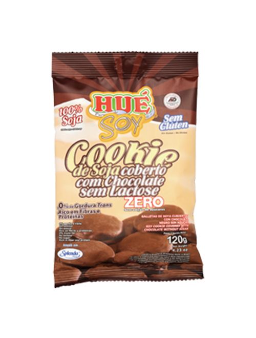 Cookie Soja Zero Açúcar Sabor Chocolate 120g - Hué Soy