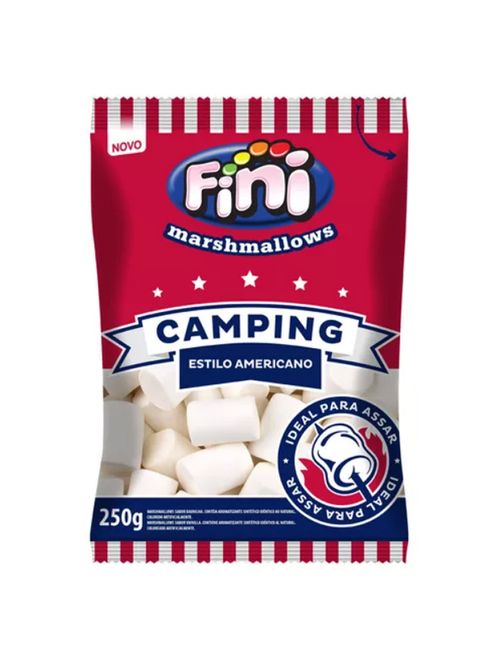 Marshmallow Camping para Assar Tradicional 250g - Fini