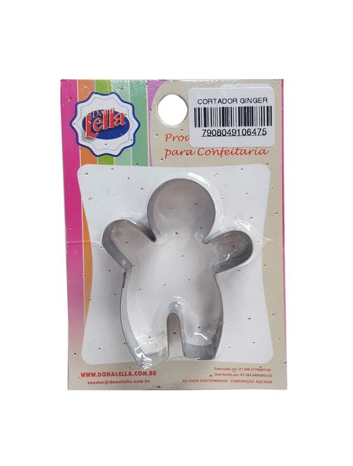 Cortador Inox Biscoito Natalino Ginger - Dona Lella