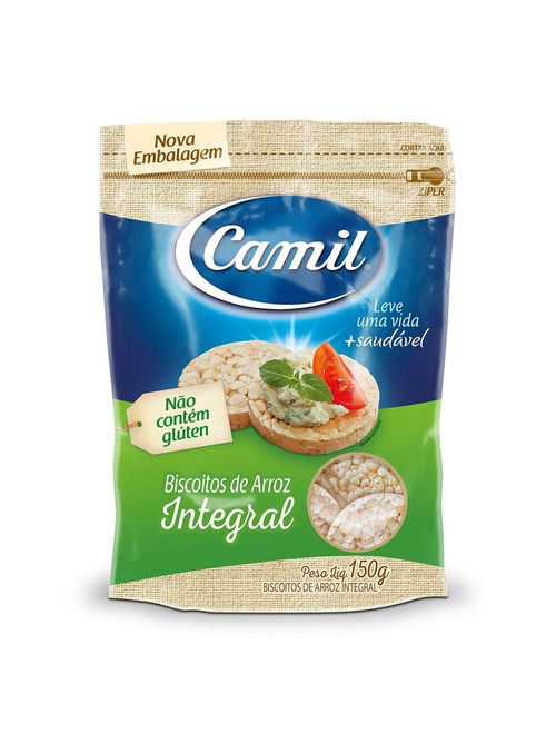 Biscoito De Arroz Integral 150g - Camil