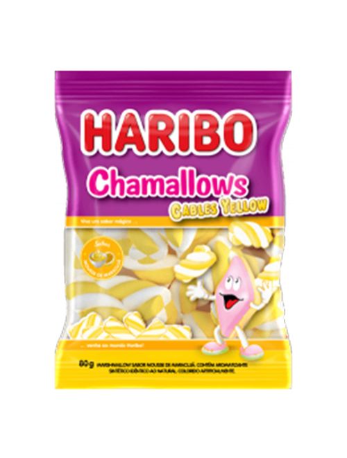 Marshmallow Chamallows Cables Amarelo 80g - Haribo