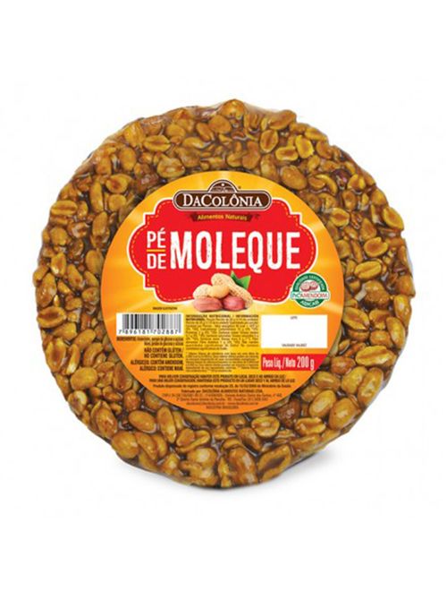Pé de Moleque Tradicional Redondo 200g - Dacolônia