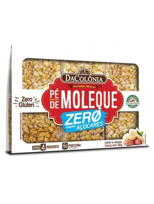 Pé de Moleque Zero Açúcar 100g - Dacolônia