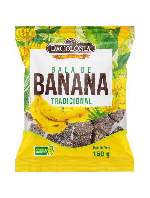 Bala de Banana 160g - DaColônia