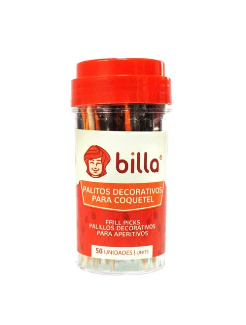 Paliteiro Palitos Decorativos Para Coquetel C/50 - Billa