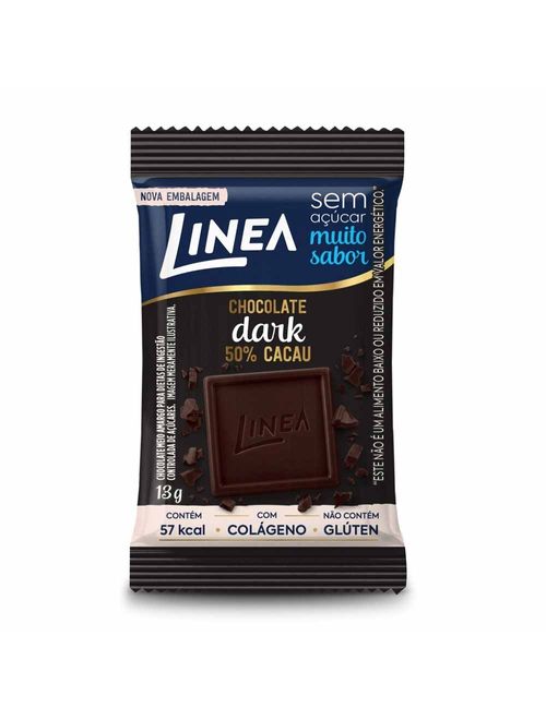 Mini Tablete de Chocolate Dark Zero Açúcar 13g - Linea