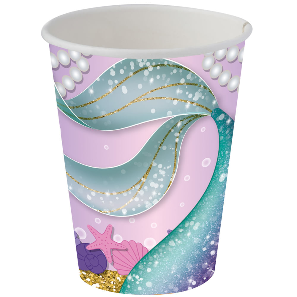 Sereia Copo Papel c/8 - Festcolor