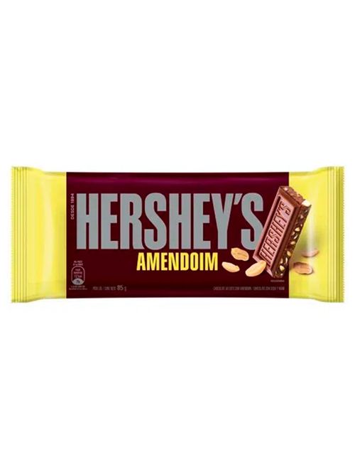 Tablete Chocolate Ao Leite com Amendoim 85g - Hersheys