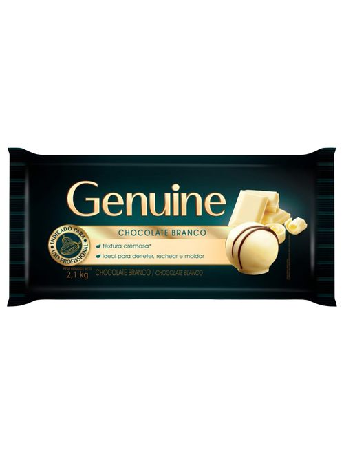 Barra de Chocolate Genuine Branco 2,1kg - Cargill