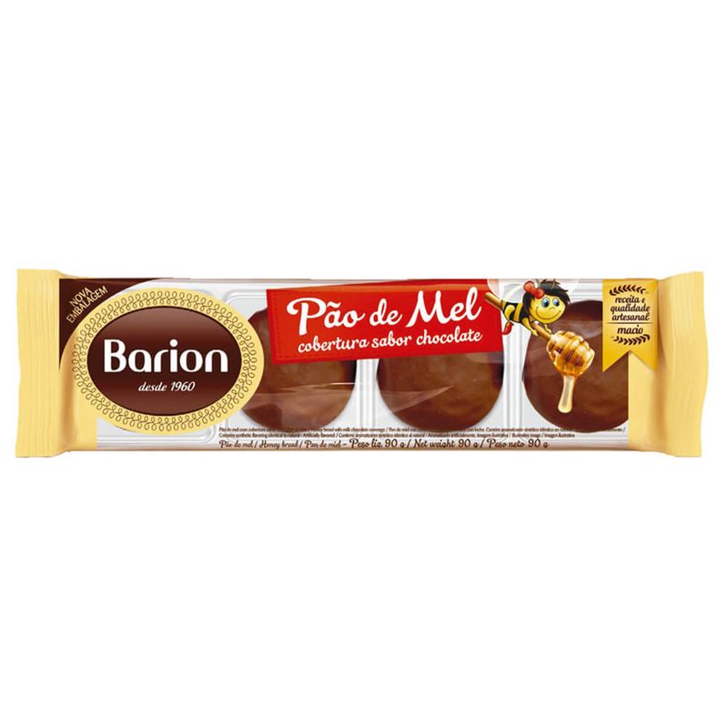 Pão de Mel 90g - Barion - Doce Malu